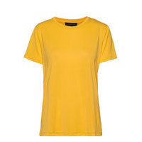 Ella T-Shirt T-shirts & Tops Short-sleeved Keltainen Soft Rebels