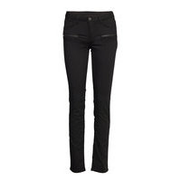 2nd Sally Perfect Zipped Skinny Farkut Musta 2NDDAY