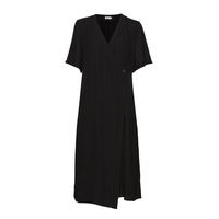 Amalia Wrap Dress Polvipituinen Mekko Musta Filippa K