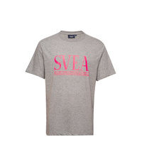 Svea Unisex Over D Logo Tee T-shirts Short-sleeved Harmaa Svea