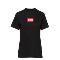 Everyday Square Logo Tee T-shirts & Tops Short-sleeved Musta Svea
