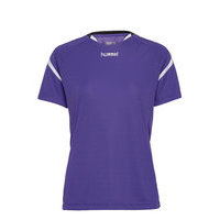 Auth. Charge Ss Poly Jersey Wo T-shirts & Tops Short-sleeved Liila Hummel