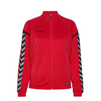 Auth. Charge Poly Zip Jkt Wo Svetari Collegepaita Punainen Hummel