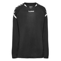 Auth. Charge Ls Poly Jersey T-shirts Long-sleeved T-shirts Musta Hummel