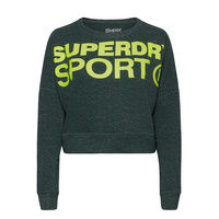 Active Batwing Crop Svetari Collegepaita Vihreä Superdry