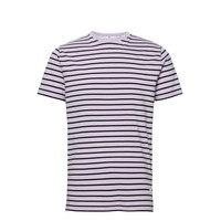 Cotton T-Shirt With Large Distance Stripe T-shirts Short-sleeved Liila Revolution