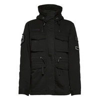 Bling Relaxed Rookie Parka Outerwear Parka Coats Musta Superdry