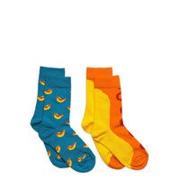 2-Pack Kids Hot Dog Sock Socks & Tights Socks Monivärinen/Kuvioitu Happy Socks