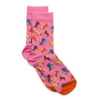 Kids Horse Sock Socks & Tights Socks Vaaleanpunainen Happy Socks