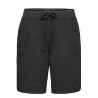 Shorts Plus Plain Coloured Loose Fit Pockets Shorts Flowy Shorts/Casual Shorts Musta Zizzi