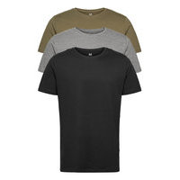 Majermane 3-Pack T-shirts Short-sleeved Musta Matinique