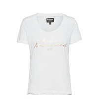 B.Intl Hallstatt Tee T-shirts & Tops Short-sleeved Valkoinen Barbour