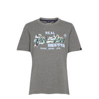 Vl Infill Tee T-shirts & Tops Short-sleeved Harmaa Superdry