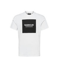 B.Intl Block Tee T-shirts Short-sleeved Valkoinen Barbour