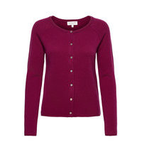 Wool & Cashmere Cardigan Ls Neuletakki Vaaleanpunainen Rosemunde