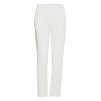 Organic Trousers Suoralahkeiset Housut Valkoinen Rosemunde