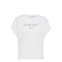 Pstfold T-shirts & Tops Short-sleeved Valkoinen Mango