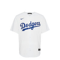 La Dodgers Nike Official Replica Home Jersey T-shirts Short-sleeved Valkoinen NIKE Fan Gear