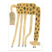 Noah Giraffe Upside Down - Poster Home Kids Decor Posters Keltainen OYOY Living Design