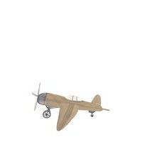 Wall Sticker - Retro Airplane Brown Home Kids Decor Wall Stickers Beige That's Mine