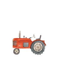 Wall Sticker - Retro Tractor Home Kids Decor Wall Stickers Punainen That's Mine