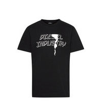 Tdiegoj25 T-Shirt T-shirts Short-sleeved Musta Diesel