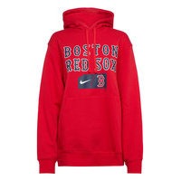 Boston Red Sox Nike Team Lettering Club Pullover Hoodie Huppari Punainen NIKE Fan Gear