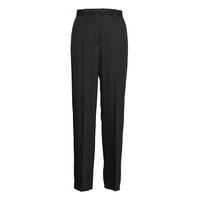 Evelyn Block Stripe Trousers Suoralahkeiset Housut Musta Wood Wood