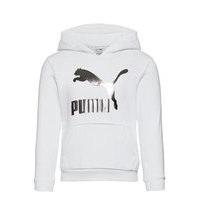 Classics Logo Hoodie G Huppari Valkoinen PUMA