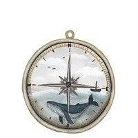 Wall Sticker - Whale Compass Home Kids Decor Wall Stickers Harmaa That's Mine