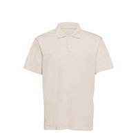 Organic Cotton Polo Shirt Polos Short-sleeved Beige GAP