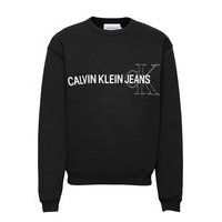 Instit Seasonal Logo Crew Neck Svetari Collegepaita Musta Calvin Klein Jeans