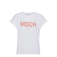 Alva Msch Std Seasonal Tee T-shirts & Tops Short-sleeved Valkoinen MOSS COPENHAGEN