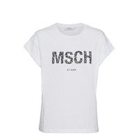 Alva Msch Std Seasonal Tee T-shirts & Tops Short-sleeved Valkoinen MOSS COPENHAGEN