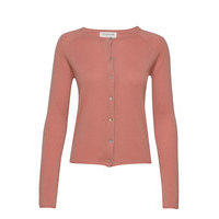 Wool & Cashmere Cardigan Ls Neuletakki Vaaleanpunainen Rosemunde