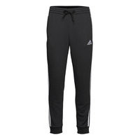 Essentials French Terry Tapered Cuff 3-Stripes Pants Collegehousut Olohousut Musta Adidas Performance, adidas Performance