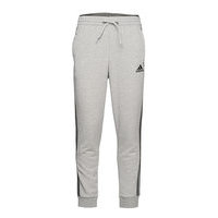 Essentials French Terry Tapered Cuff 3-Stripes Pants Collegehousut Olohousut Harmaa Adidas Performance, adidas Performance