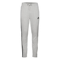 Essentials Single Jersey Tapered 3-Stripes Pants Collegehousut Olohousut Harmaa Adidas Performance, adidas Performance