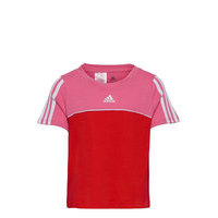 Essentials Colorblock Tee W T-shirts Short-sleeved Punainen Adidas Performance, adidas Performance