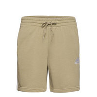 Essentials French Terry 3-Stripes Shorts Shorts Casual Beige Adidas Performance, adidas Performance