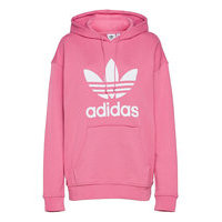 Adicolor Trefoil Hoodie W Huppari Vaaleanpunainen Adidas Originals, adidas Originals