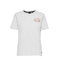 Glitter Sparkle Tee 180 T-shirts & Tops Short-sleeved Valkoinen Superdry