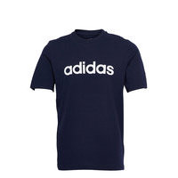Essentials Embroidered Linear Logo Tee T-shirts Short-sleeved Sininen Adidas Performance, adidas Performance