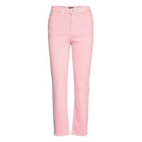 D1. Hw Slim Cropped Colour Jeans Tiukat Farkut Vaaleanpunainen GANT