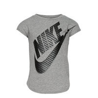 Girls Jumbo Futura Tee T-shirts Short-sleeved Harmaa Nike