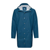Long Jacket Outerwear Rainwear Rain Coats Sininen Rains