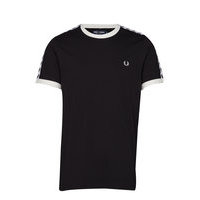 Taped Ringer T-Shirt T-shirts Short-sleeved Musta Fred Perry