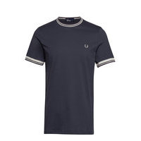 Twin Tipped T-Shirt T-shirts Short-sleeved Sininen Fred Perry