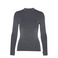 Wool Rib Long Sleeve Neulepaita Harmaa Casall