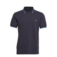 Twin Tipped Fp Shirt Polos Short-sleeved Musta Fred Perry
